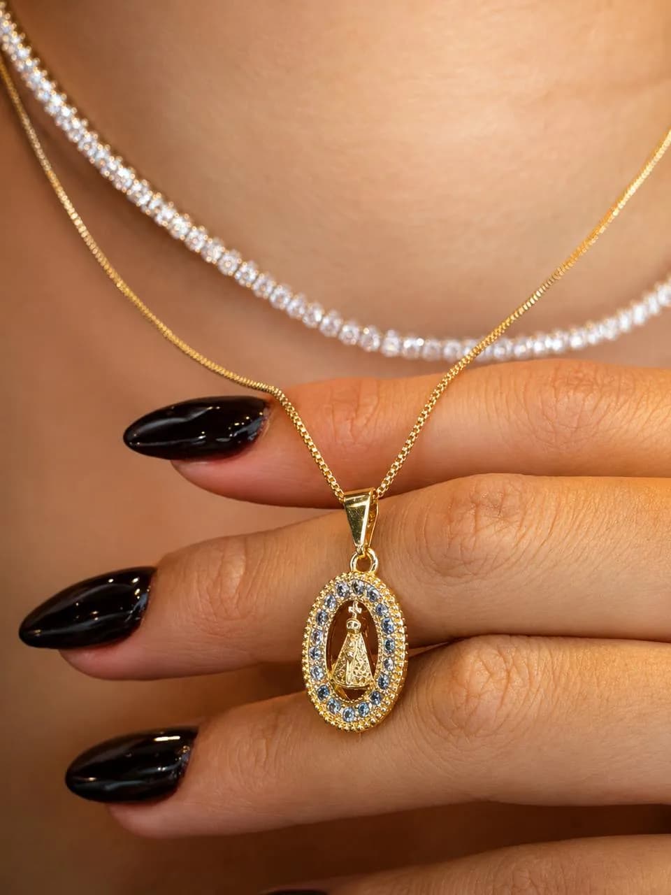 Imagem de Colar Medalha Nossa Senhora Aparecida